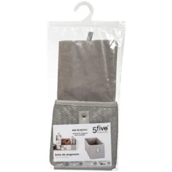 BOITE RANGEMENT 15X31CM CUIR TRESSE