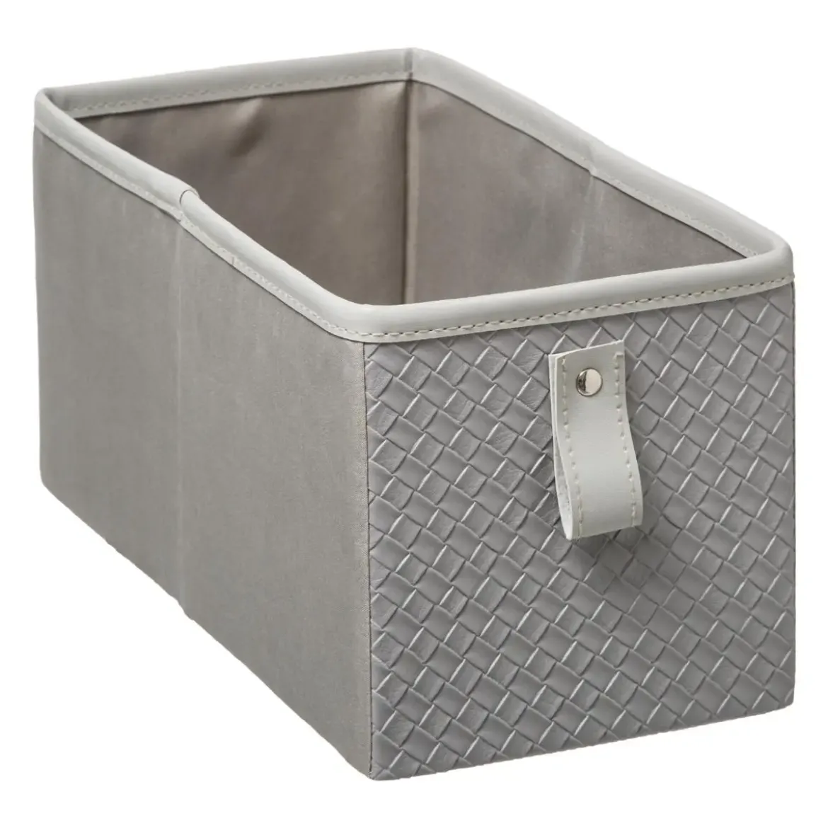 BOITE RANGEMENT 15X31CM CUIR TRESSE