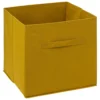 BOITE RANGEMENT 31X31CM MOUTARDE