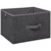 BOITE RANGEMENT 31X28X24CM GRIS CHINE