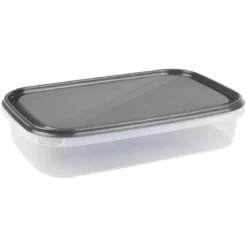 BOITE RECTANGLE AVEC COUVERCLE 2L ANTHRACITE