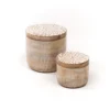 BOITE RONDE BOIS MANGUIER GRAND MODELE