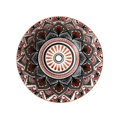 BOL MANDALA ORANGE D.15CM