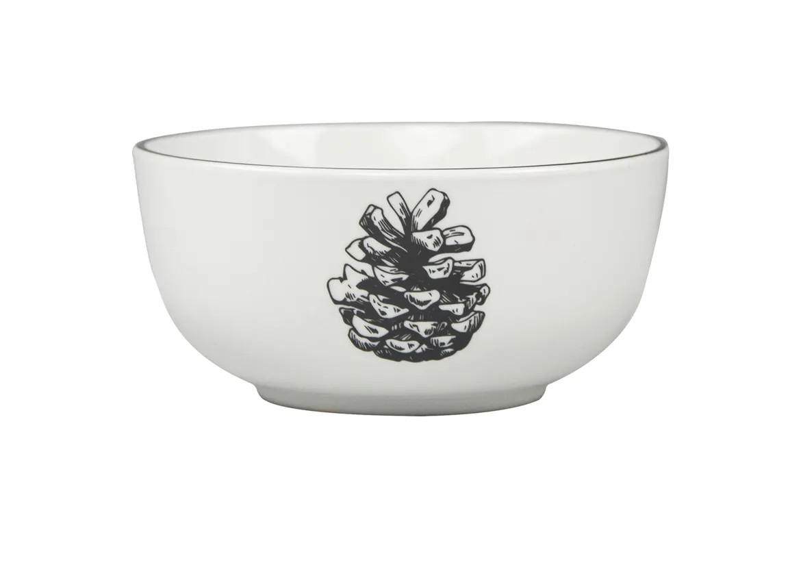 BOL POMME DE PIN 13CM