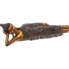 BOUDDHA ALLONGE RESINE OR L.42CM