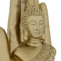 BOUDDHA MAIN RESINE ANDY H.18CM