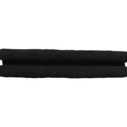 BOUDIN PORTE DOUBLE BOURRELET VELOURS COTELE 80CM NOIR