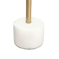 BOUGEOIR MARBRE SUITE BLANC H.27CM