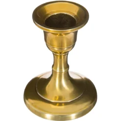 BOUGEOIR METAL OR H.7.5CM