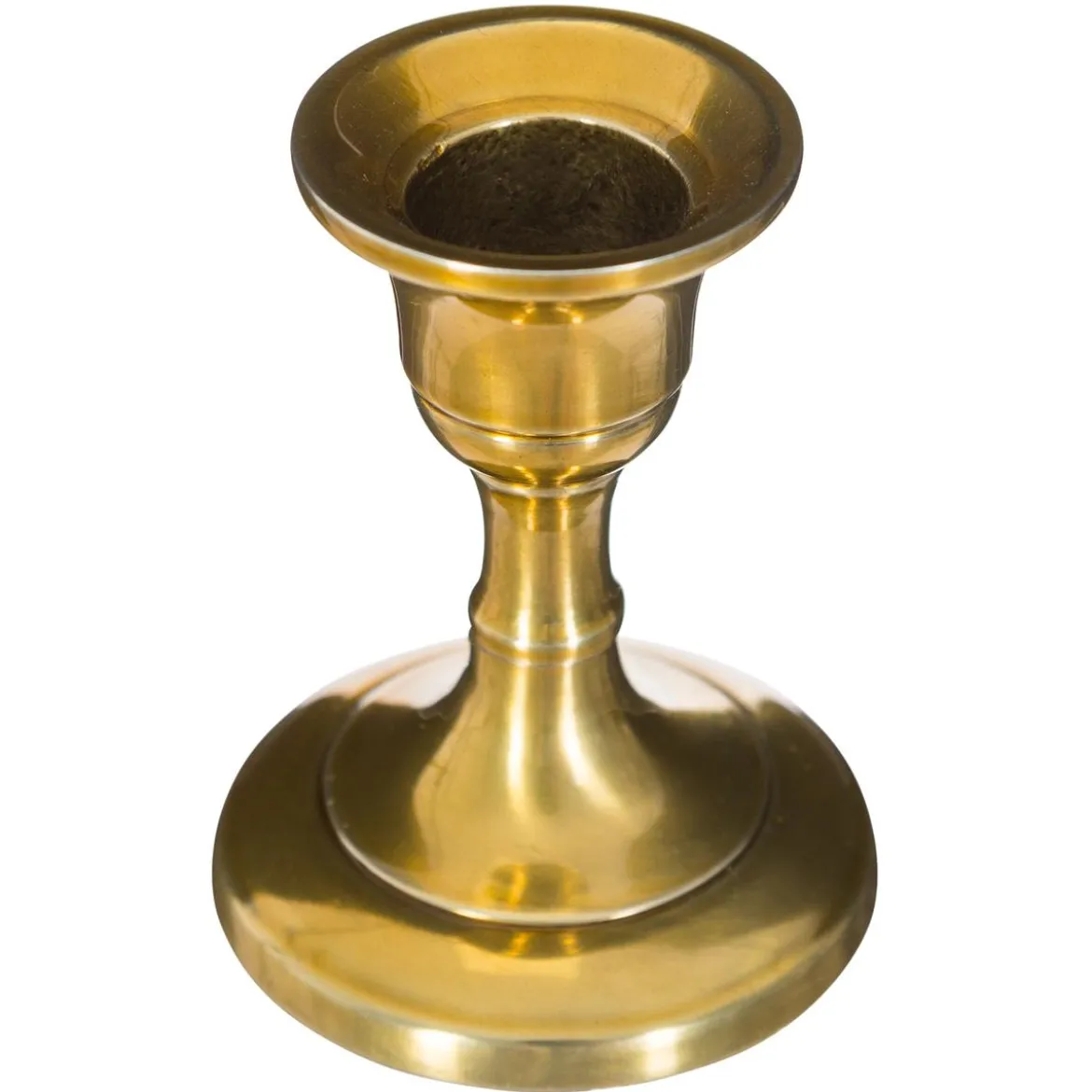 BOUGEOIR METAL OR H.7.5CM