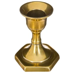 BOUGEOIR METAL OR H.7.5CM