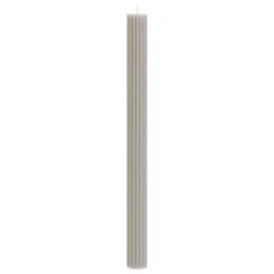 BOUGIE BATON DEMI GRIS CLAIR H.26CM