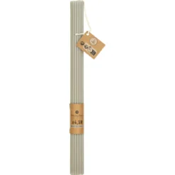 BOUGIE BATON DEMI GRIS CLAIR H.26CM