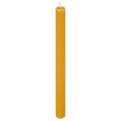 BOUGIE BATON DEMI JAUNE H.26CM