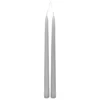 BOUGIE BATON HUGO GRIS H.30CM X2 PIECES