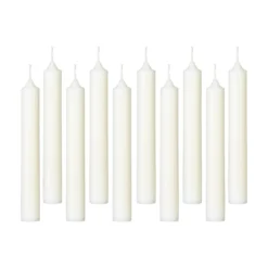 BOUGIE BATON HUGO IVOIRE H.16CM X10 PIECES