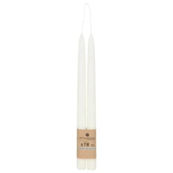 BOUGIE BATON HUGO IVOIRE H.30CM X2 PIECES
