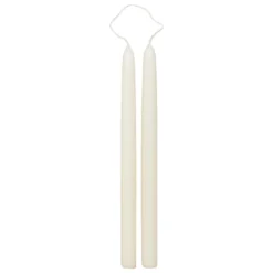BOUGIE BATON HUGO IVOIRE H.30CM X2 PIECES
