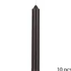 BOUGIE BATON HUGO NOIR H.16CM X10 PIECES
