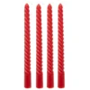 BOUGIE BATON TWIST HUGO H.25CM X4 PIECES