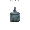 BOUGIE BOHEME ECRIN EN VERRE 6.5X9CM