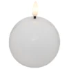 BOUGIE BOULE LED MOLIA BLANC D.8CM