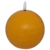 BOUGIE BOULE LED MOLIA JAUNE D.10CM