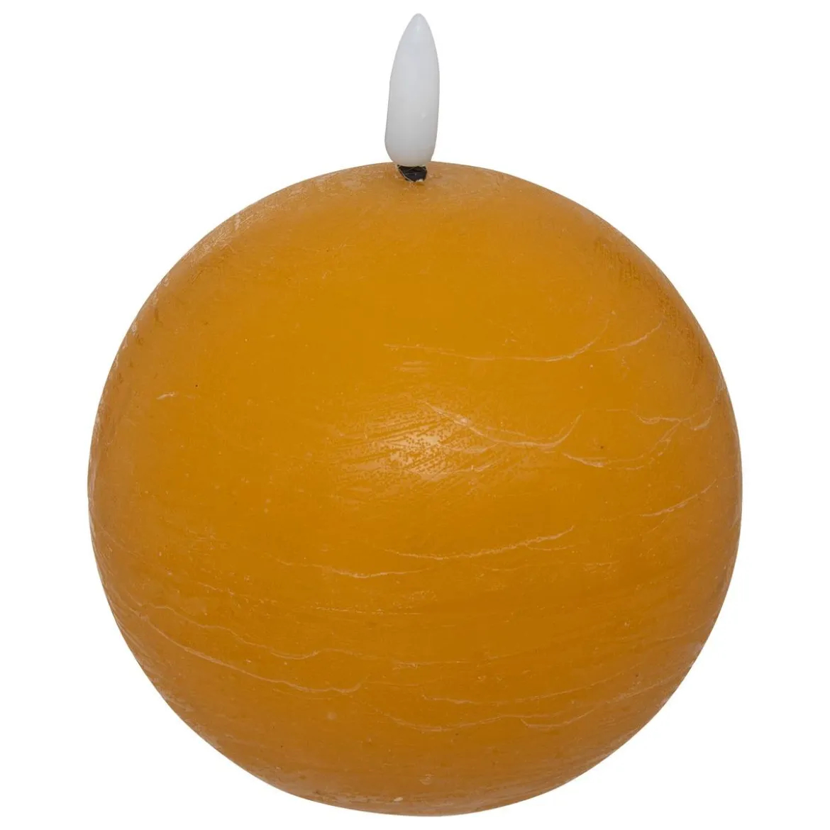 BOUGIE BOULE LED MOLIA JAUNE D.10CM