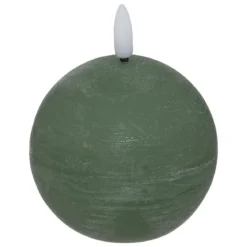 BOUGIE BOULE LED MOLIA VERT D.12CM