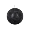BOUGIE BOULE OLIA NOIR D.10CM