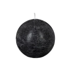 BOUGIE BOULE OLIA NOIR D.10CM