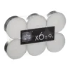BOUGIE CHAUFFE PLAT BLANCHE X6 PIECES
