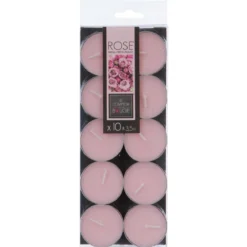 BOUGIE CHAUFFE PLAT PARFUMEE ROSE X10 PIECES