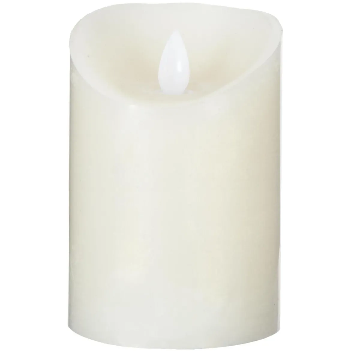 BOUGIE LED BLANC CASSE 370G