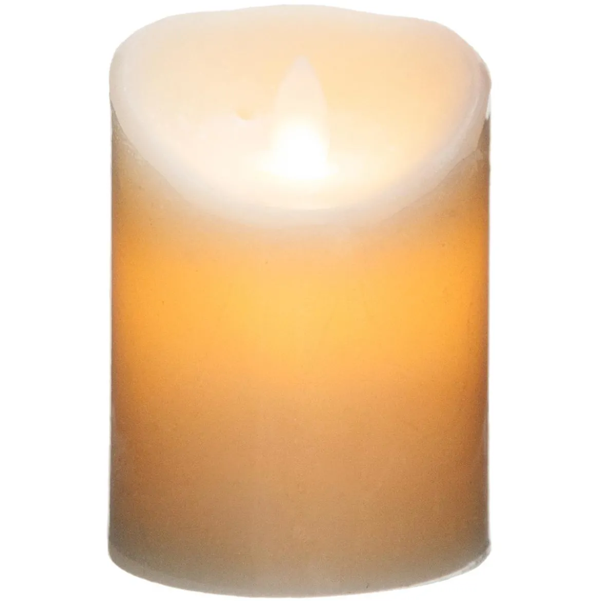 BOUGIE LED BLANC CASSE 370G