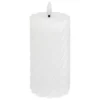 BOUGIE LED RONDE ALOE BLANC D.7X13CM