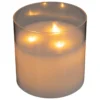 BOUGIE LED VERRE SENA D.15X15CM