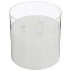 BOUGIE LED VERRE SENA D.15X15CM
