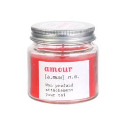 BOUGIE MINI BOCAL MOTS AMOUR
