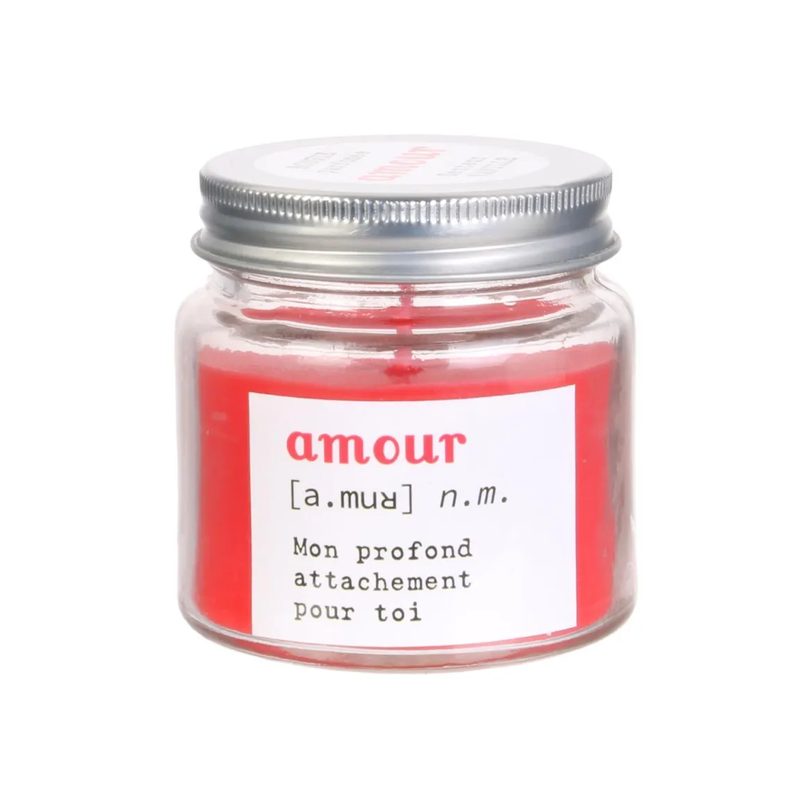 BOUGIE MINI BOCAL MOTS AMOUR