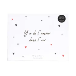 BOUGIE MOTS AMOUR X6 PIECES COFFRET