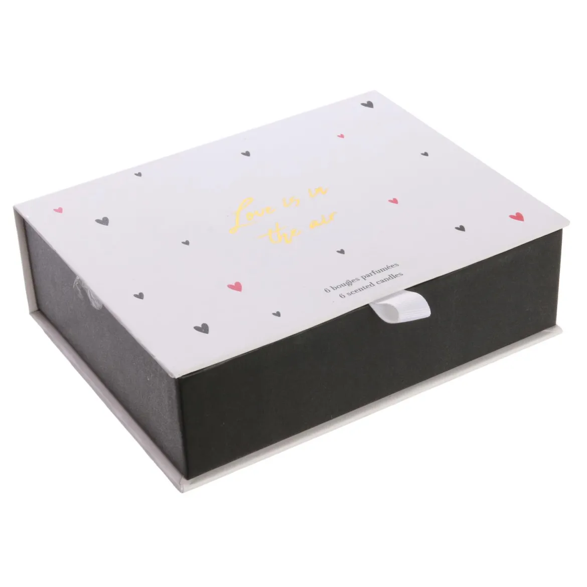 BOUGIE MOTS AMOUR X6 PIECES COFFRET
