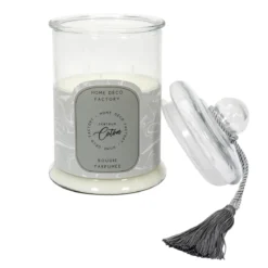 BOUGIE PARFUMEE BONBONNIERE GRISE H29CM