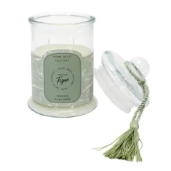 BOUGIE PARFUMEE BONBONNIERE VERTE H23.5CM