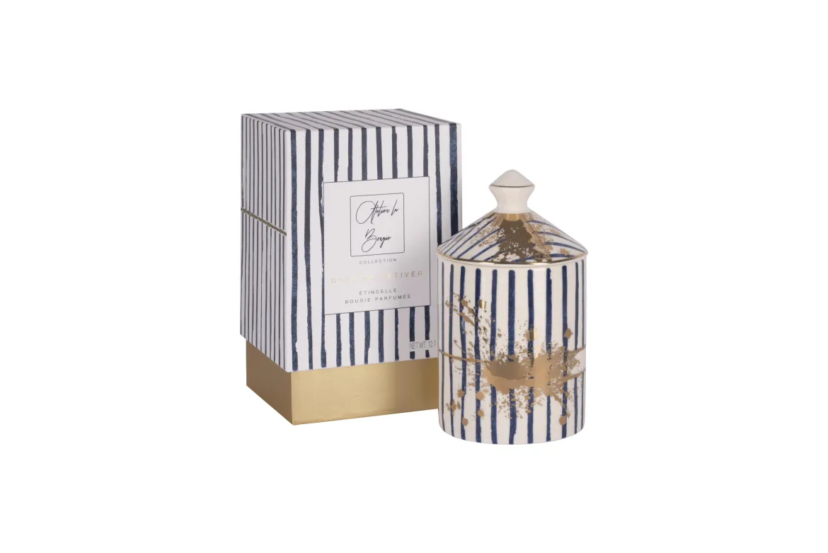 BOUGIE PARFUMEE CERAMIQUE BLANC