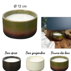 BOUGIE PARFUMEE CERAMIQUE LUSTREE D.12CM