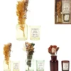BOUGIE PARFUMEE ET FLEURS SECHEES