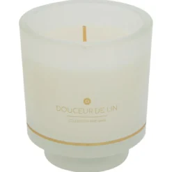 BOUGIE PARFUMEE ILAE LIN POT VERRE 225G