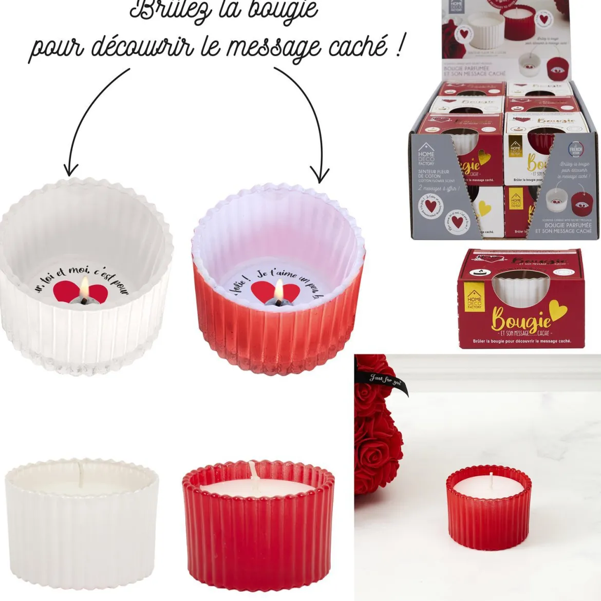 BOUGIE PARFUMEE MESSAGE SECRET AMOUR
