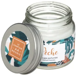 BOUGIE PARFUMEE MONI POT VERRE PECHE 65G